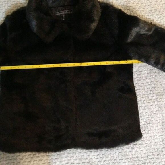 Vigoss faux fur coat Black Md Vintage Classy Party Y2k - Picture 9 of 11